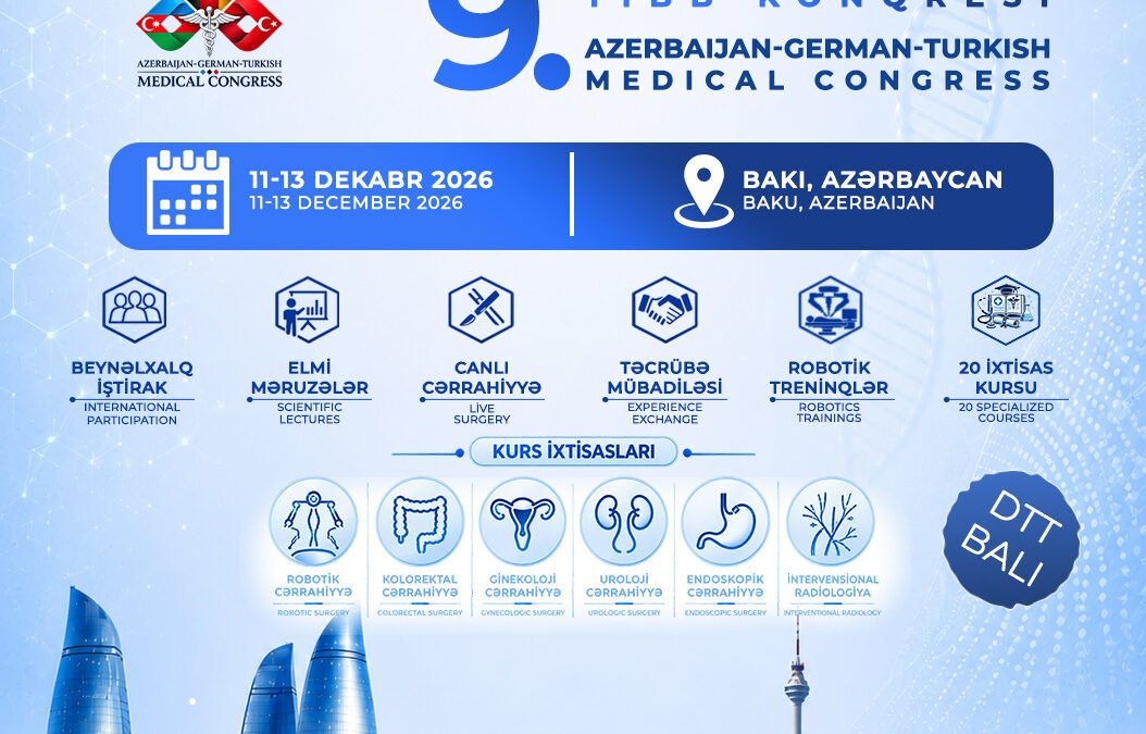 15. BAKI BEYNƏLXALQ TİBBİ TRENIİNQ GÜNLƏRİ VƏ 9. AZƏRBAYCAN–ALMAN–TÜRK TİBB GÜNLƏRİ